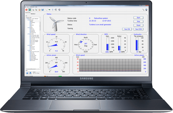 Image of Andromeda running on laptop